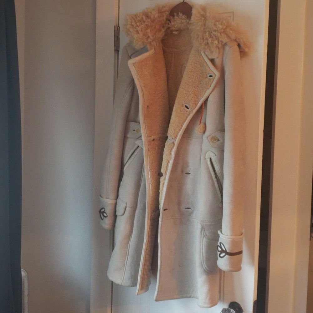Used Diesel leather coat
